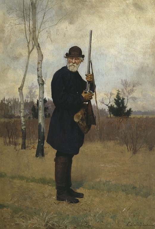 Н. Д. Дмитриев-Оренбургский. И. С. Тургенев на охоте, 1879